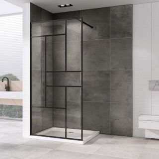 Душевая перегородка ABBER Immer Offen 100см чёрный AG63100B8